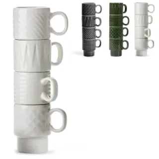 Sagaform Coffee & More Espresso Mug 4-pcs 100ml - LT52204 (gadzety reklamowe)